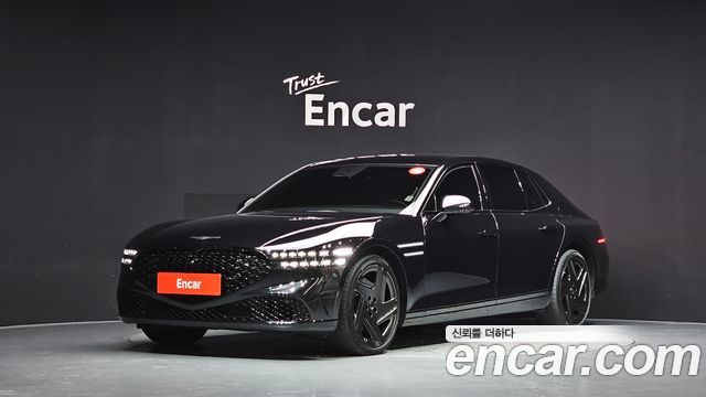 Genesis G90 Gasoline 3.5 Turbo e-S/C AWD Black — пробег 37 579 км — фото 1 из 5