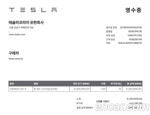 Tesla Model X из Кореи Encar